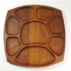Vintage houten vakjesschaal