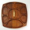 Vintage houten vakjesschaal