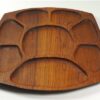 Vintage houten vakjesschaal