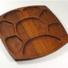 Vintage houten vakjesschaal