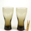 2 hoge glazen rookglas