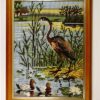 Vogel kruissteek in lijst