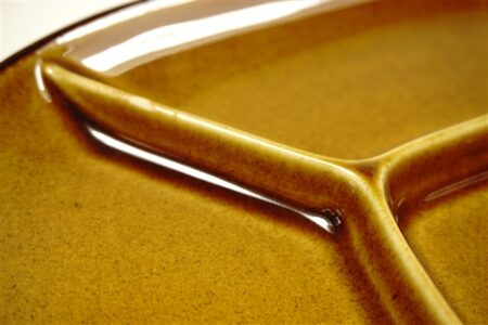 Vintage fondue / vakjes borden