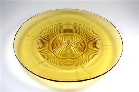 Vintage schaal glas amber
