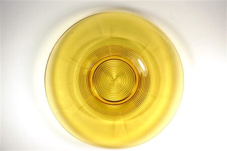 Vintage schaal glas amber