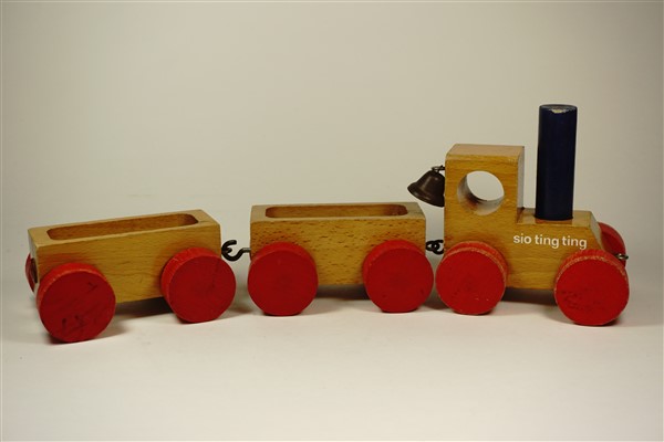 Vintage houten trein TING Oplage 1