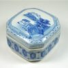 Vintage porseleinen bakje met deksel