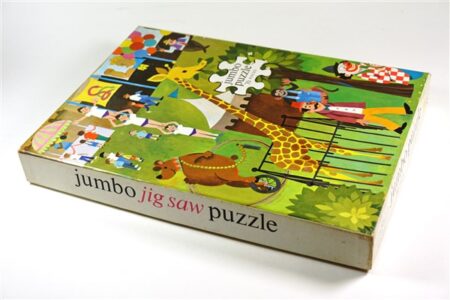 Vintage puzzel "dierentuin"