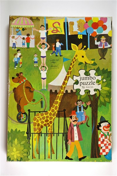 Vintage puzzel dierentuin