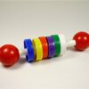 Vintage rammelaar met schijfjes