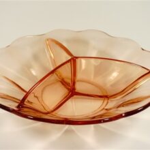 Vintage roze schaal vakjes