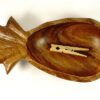 Houten bakje ananas