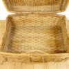 Grote rieten koffer vintage