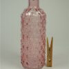 Kandelaar of vaasje roze