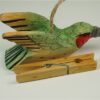 Houten vogeltje groen