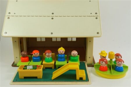 Vintage Fisher Price "Play Family School"