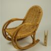 Vintage poppenstoeltje rotan