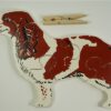 Houten puzzel hond vintage
