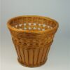 Vintage bloempotje rotan / bamboe