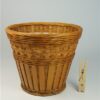 Vintage bloempotje rotan / bamboe