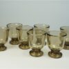 Vintage eierdoppen rookglas Luminarc France