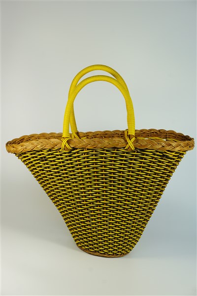 Vintage tas / mandje gevlochten - Frankrijk
