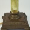 Vintage lampvoet groen marmer onyx / messing