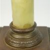 Vintage lampvoet groen marmer onyx / messing