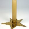 Vintage messing kandelaar ster