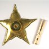 Vintage messing kandelaar ster