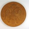 Houten wandbord mythologische vogel