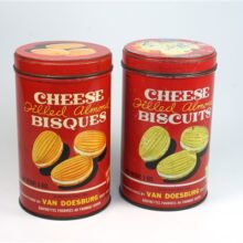 2 oude blikjes "Cheese bisques"