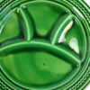 Vintage fondue borden groen