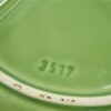 Vintage fondue borden groen