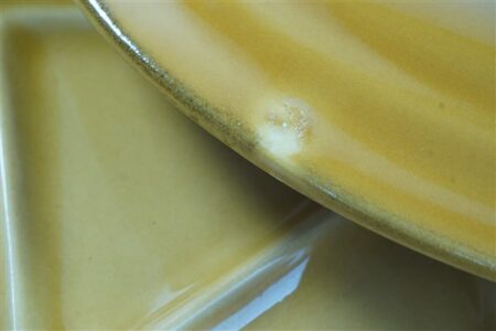 Vintage fondue borden amber