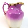 Oude / Brocante vaas groot lila paars