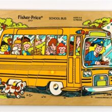 Vintage nopjespuzzel bus Fisher Price