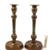 2 kandelaars koper / messing