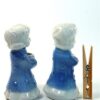 2 kandelaars kerst meisjes