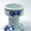 Vintage kandelaar blauw / wit