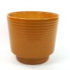 Bloempot ribbel en mosterd