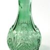 Fles / vaas groen bewerkt glas