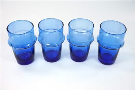 Blauwe Marokkaanse glaasjes