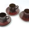 3x kop/schotel vintage