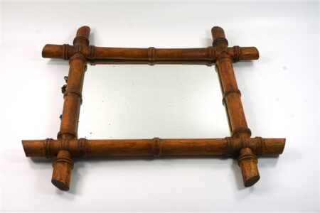 Vintage faux bamboe spiegel
