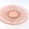 Vintage schaal roze glas