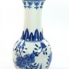 Hoge vaas blauw wit