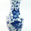 Hoge vaas blauw wit
