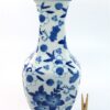 Hoge vaas blauw wit