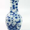Hoge vaas blauw wit